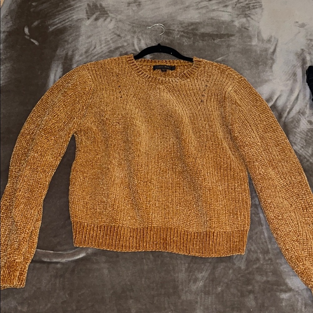 Love Tree Mustard Orange Sweater MEDIUM